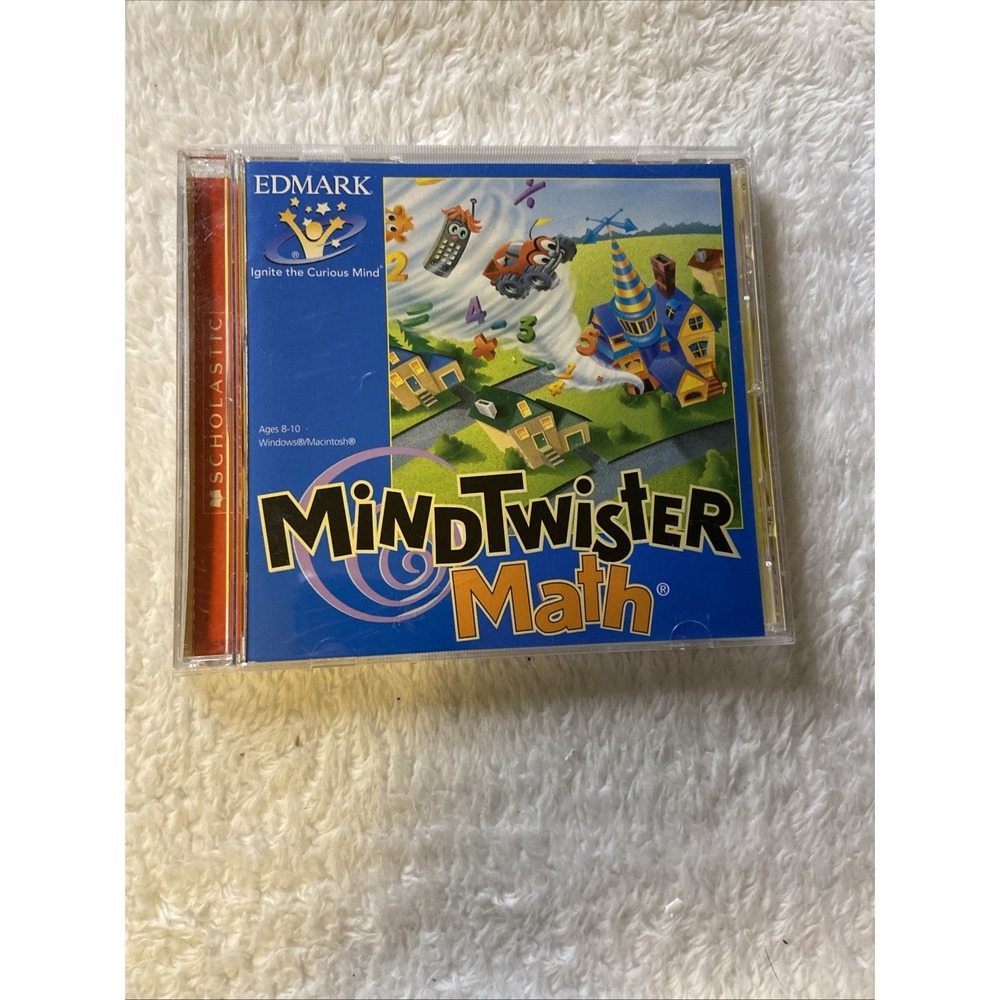 Mind Twister Math PC CD ROM Mac 2005 VTG Education Scholastic Edmark